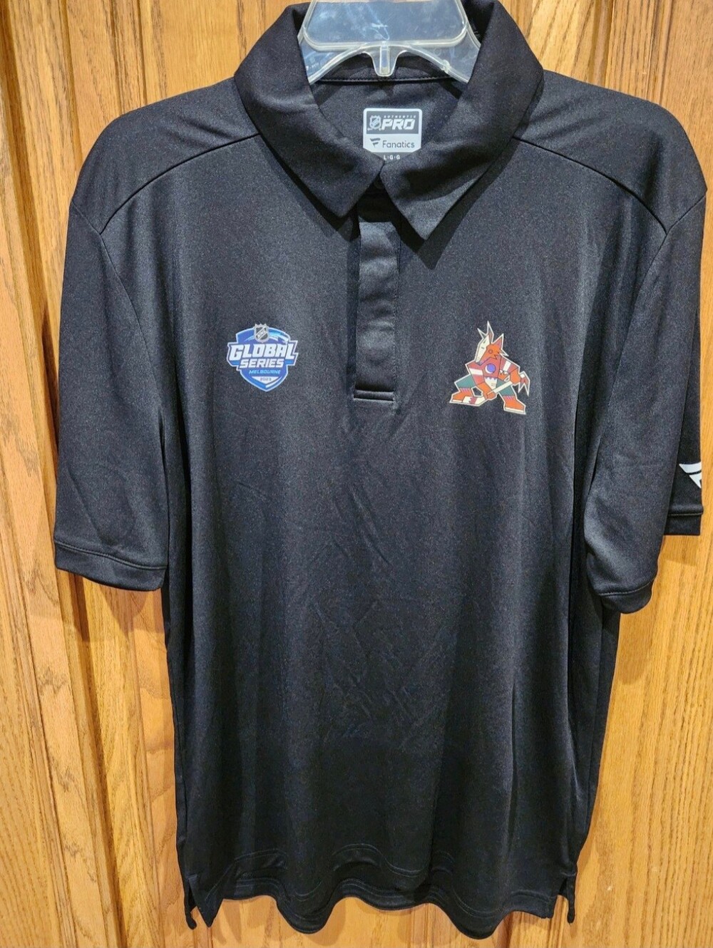 Arizona Coyotes Fanatics AP Melbourne Global Series Kachina Polo Shirt Large NEW